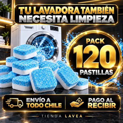 Pastillas Limpia Lavadora — Elimina Sarro y Malos Olores